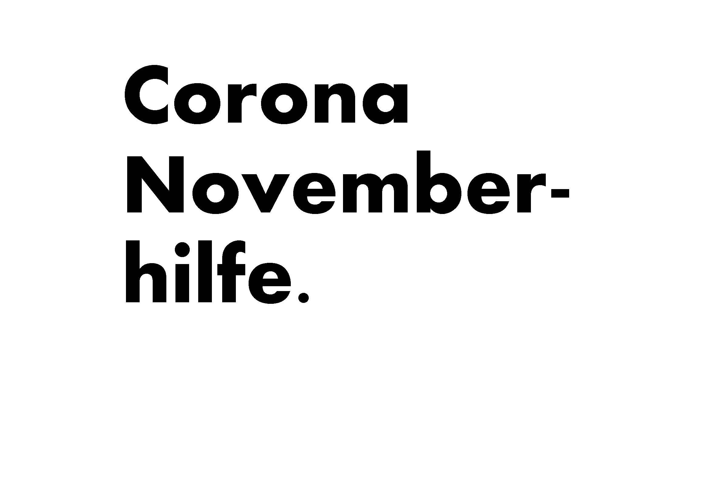 Corona Novemberhilfe