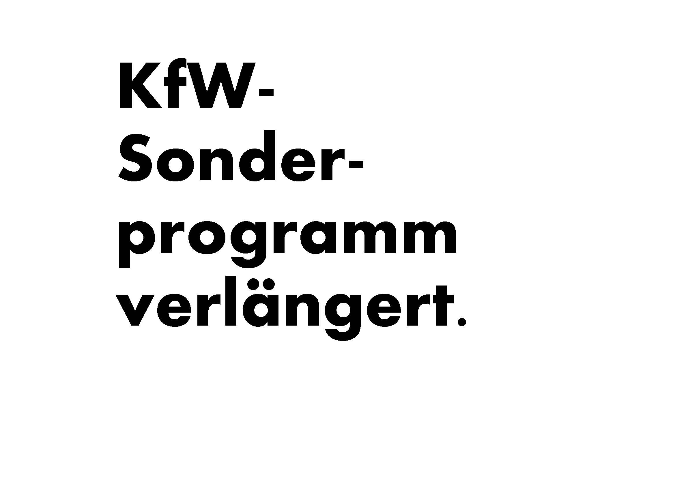 KfW-sonderprogramm