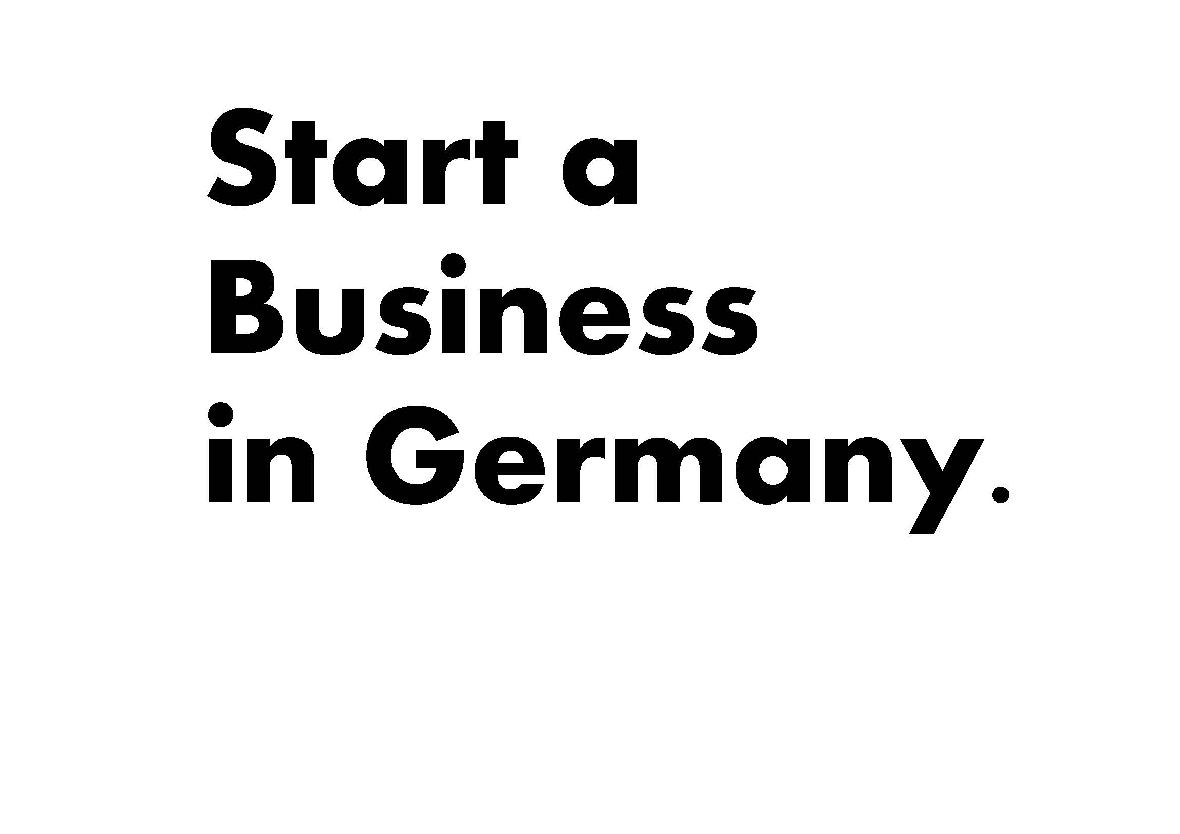 Start a Business in Germay